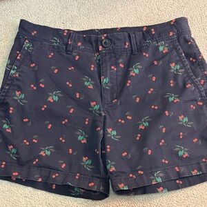 Cherry Print Women's Shorts